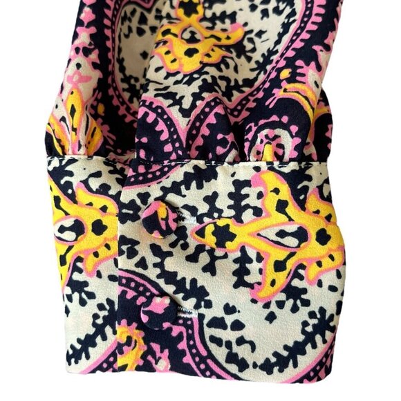 J Crew Womens Long Sleeve Chiffon Blouse Size XS Multicolor Mature Office Boho - Picture 4 of 9